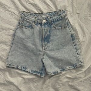 Zara high rise dad shorts